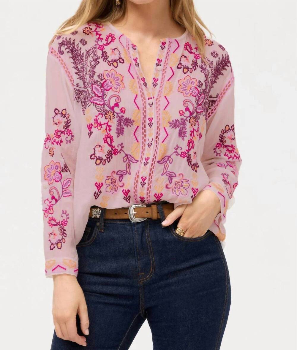 NEW JOHNNY WAS karol shirt in romance rose